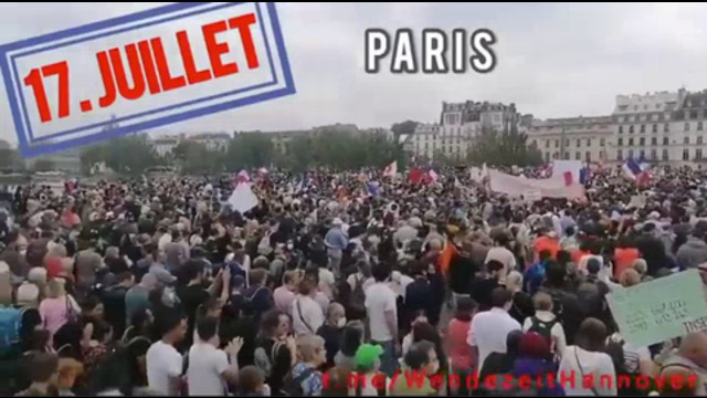 paris france protests demonstrations against mandatory covid-19 vaccine passports emmanuel macron