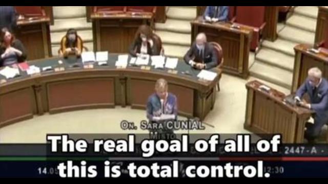 italian mp sara cunial speaks truth about bill gates & covid-19 in parliament
