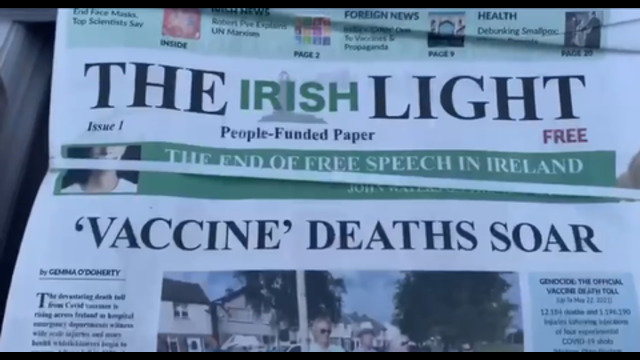 'vaccine' deaths soar - the irish light (debut edition)
