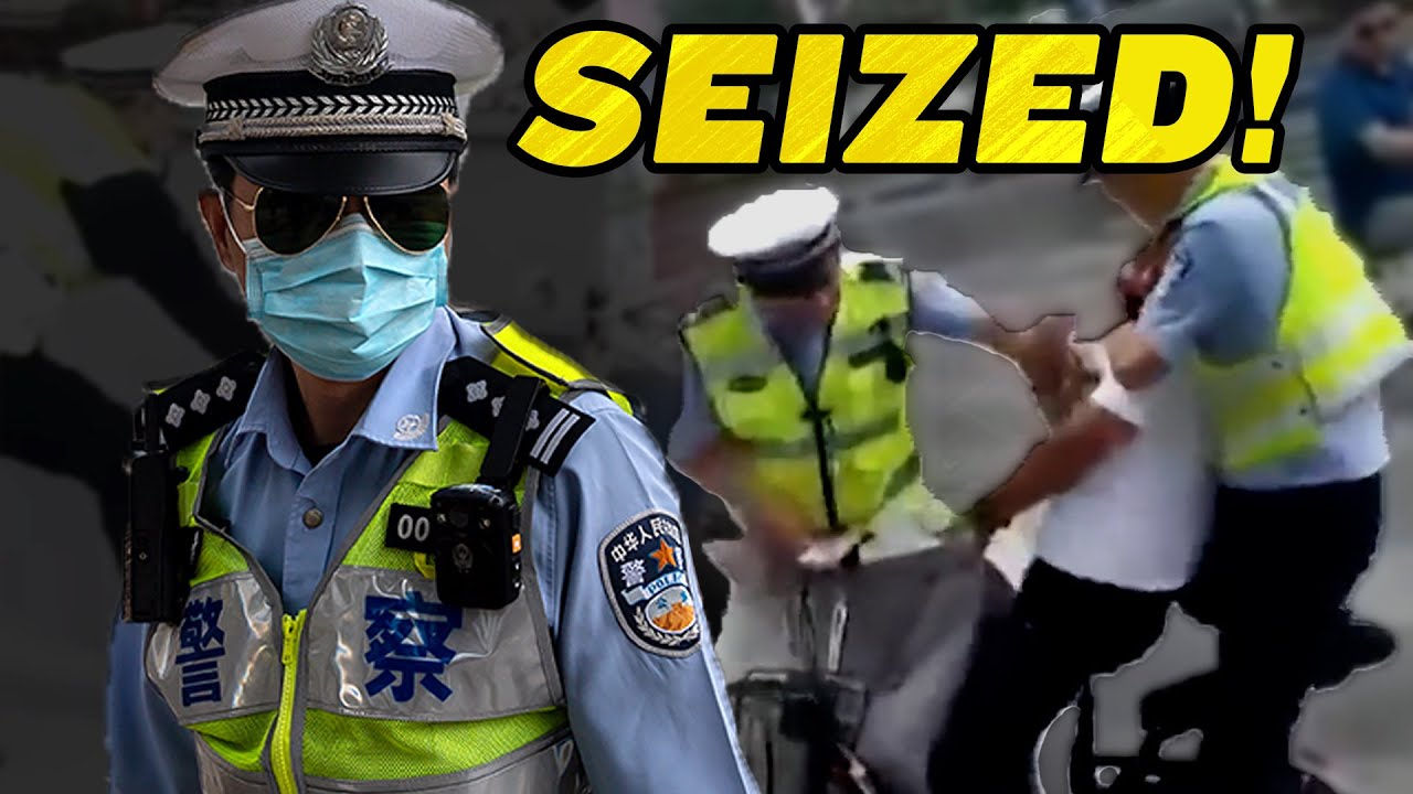 Chinese Police Rip People from Motorcycles and Steal Scooters - Fringe News
